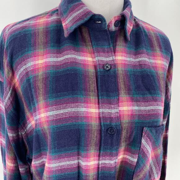 Rails Women's Plaid Rayon Jackson Button Up Shirt Size Medium - Picture 2 of 8